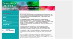 Desktop Screenshot of leben-mit-schizophrenie.com