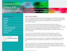 Tablet Screenshot of leben-mit-schizophrenie.com